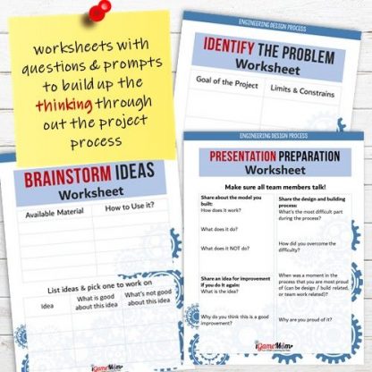 Engineering Design Process workksheets by iGameMom